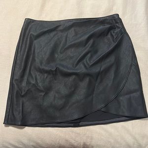 Abercrombie Faux Leather Mini Skirt